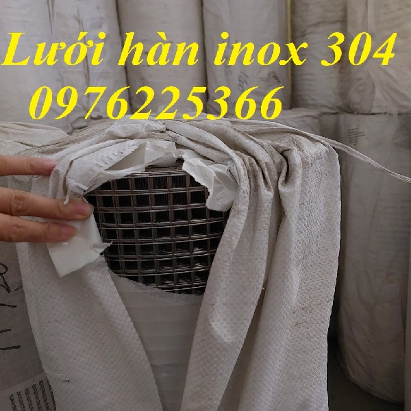 Lưới inox 304 hàn ô vuông 5x5,10x10,15x15,20x20,25x25,30x30...