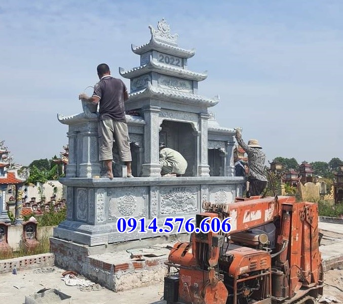 Mẫu 305 lăng thờ đá giá rẻ - cây hương củng kỳ đài lầu thờ nghĩa trang