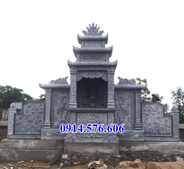 Mẫu 305 lăng thờ đá giá rẻ - cây hương củng kỳ đài lầu thờ nghĩa trang