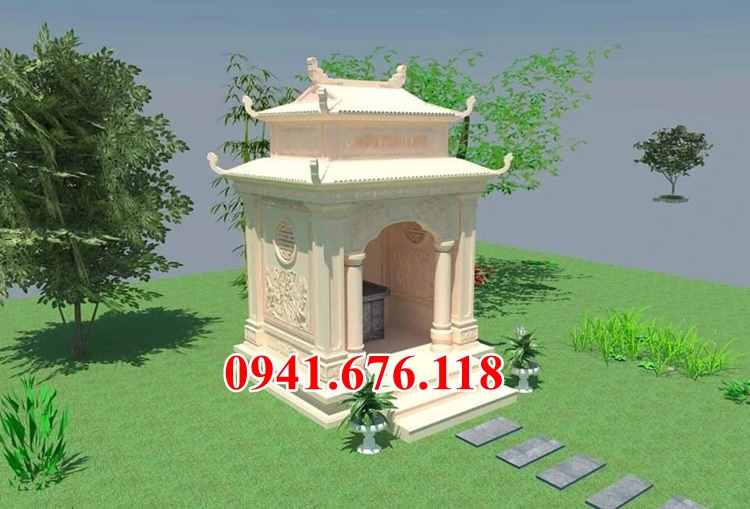 Mẫu 649 miếu thờ thần linh đá đẹp bán hải dương - ông thiên địa
