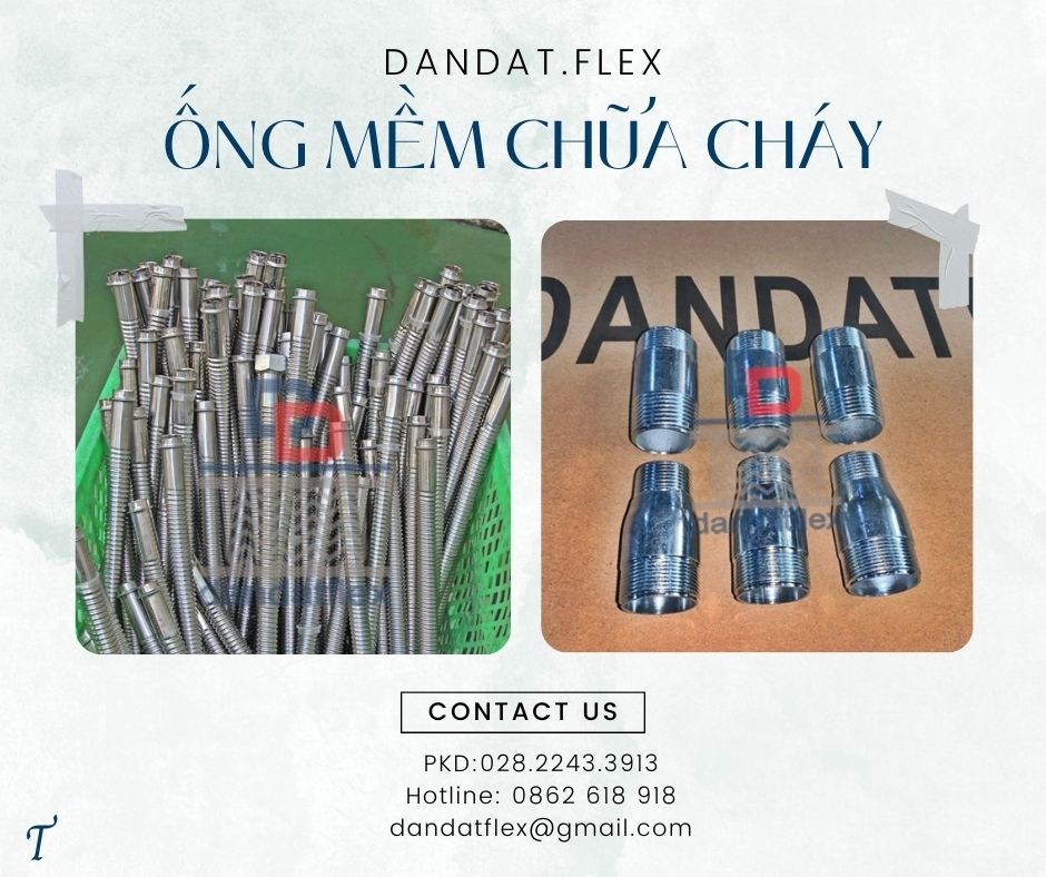 Ống mềm chữa cháy, dây nối mềm sprinkler, khớp nối mềm sprinkler PCCC