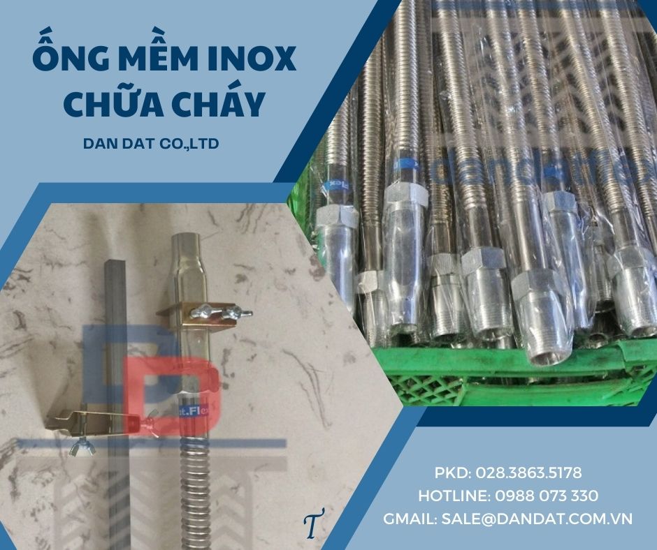 Ống mềm chữa cháy, dây nối mềm sprinkler, khớp nối mềm sprinkler PCCC