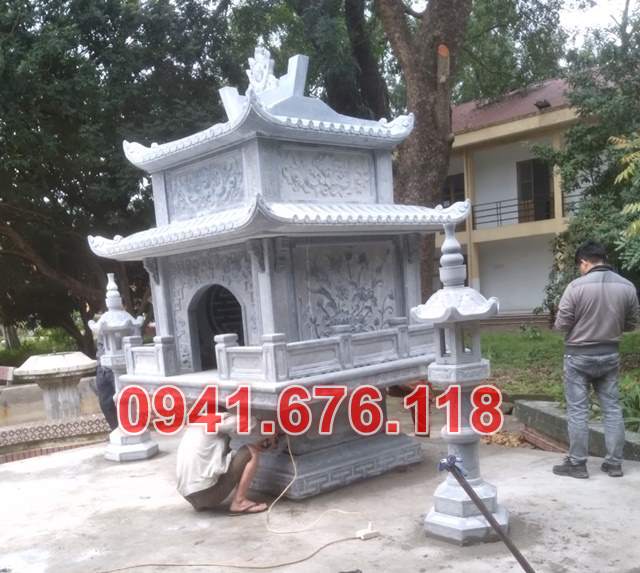 Mẫu 8640 miếu thờ đá bán quảng ninh - thờ sơn thần linh thổ công địa