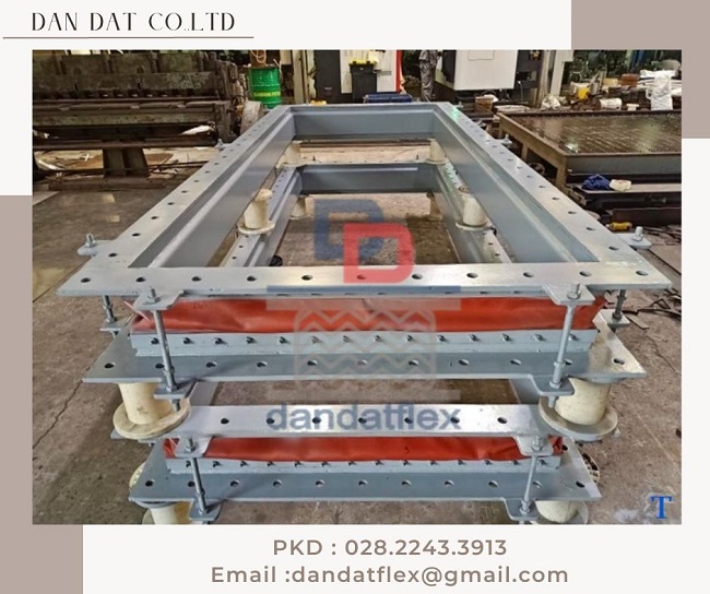 Khớp nối mềm cho máy phát điện, khớp nối mềm inox chịu nhiệt