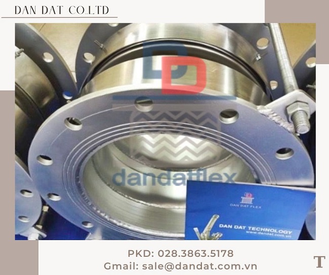 Khớp nối mềm cho máy phát điện, khớp nối mềm inox chịu nhiệt
