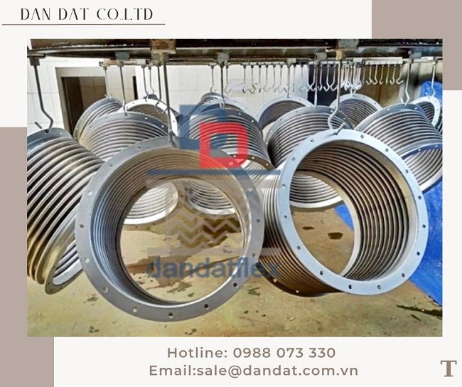 Khớp nối mềm cho máy phát điện, khớp nối mềm inox chịu nhiệt