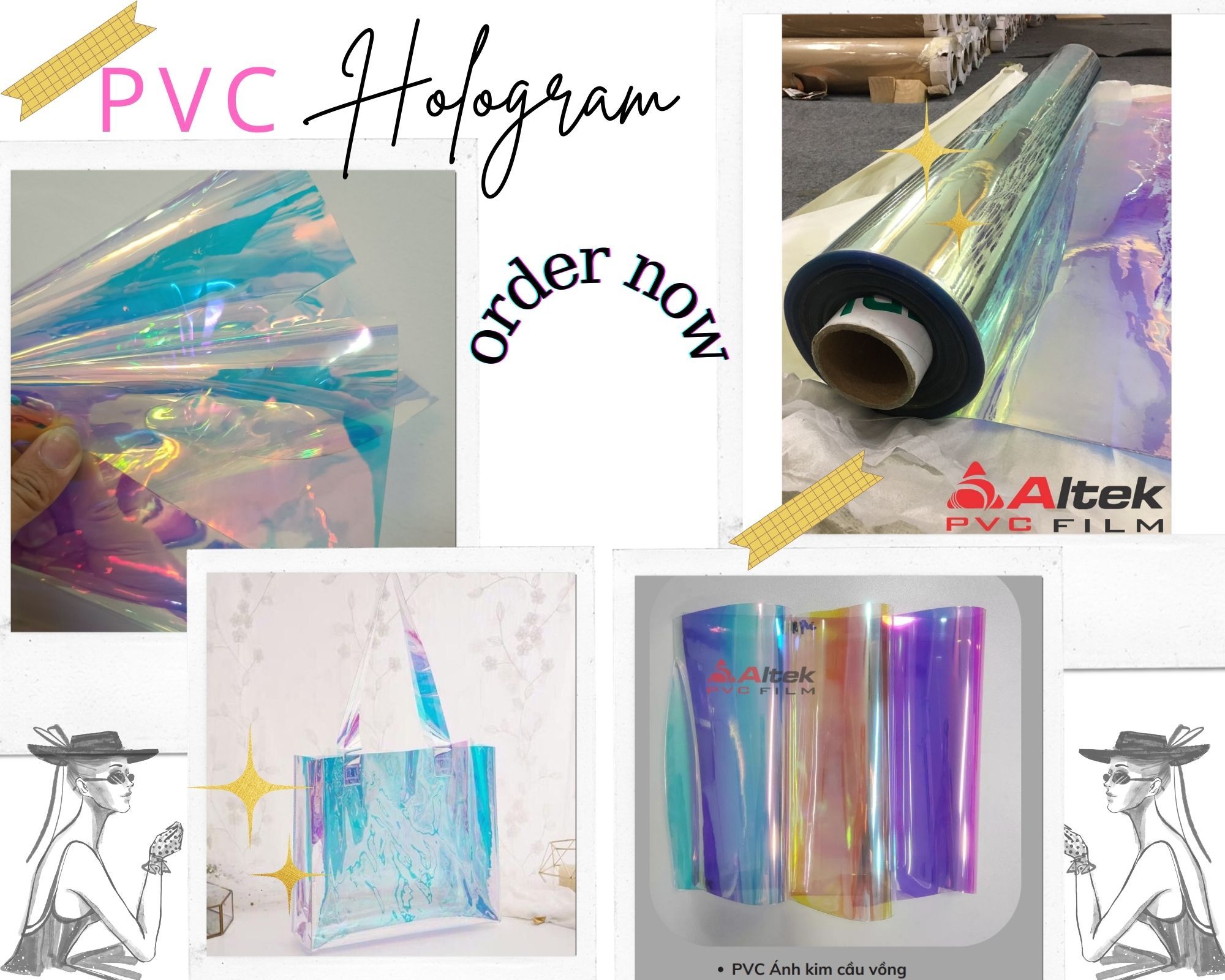 Màng ánh kim 7 màu bán lẻ giá sỉ hàng sẵn tại kho