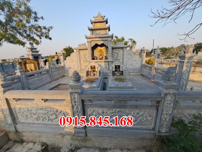 009 Mẫu lăng mộ đá bán thái bình - khu nghĩa trang gia đình ông bà