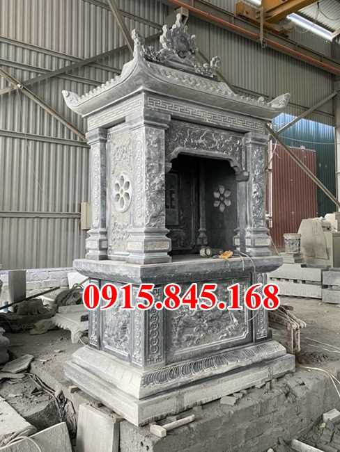 mẫu 207 trang thờ đá bán hoà bình - cây hương củng kỳ đài lăng mộ