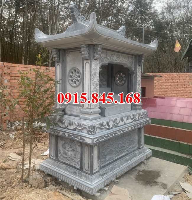 mẫu 207 trang thờ đá bán hoà bình - cây hương củng kỳ đài lăng mộ