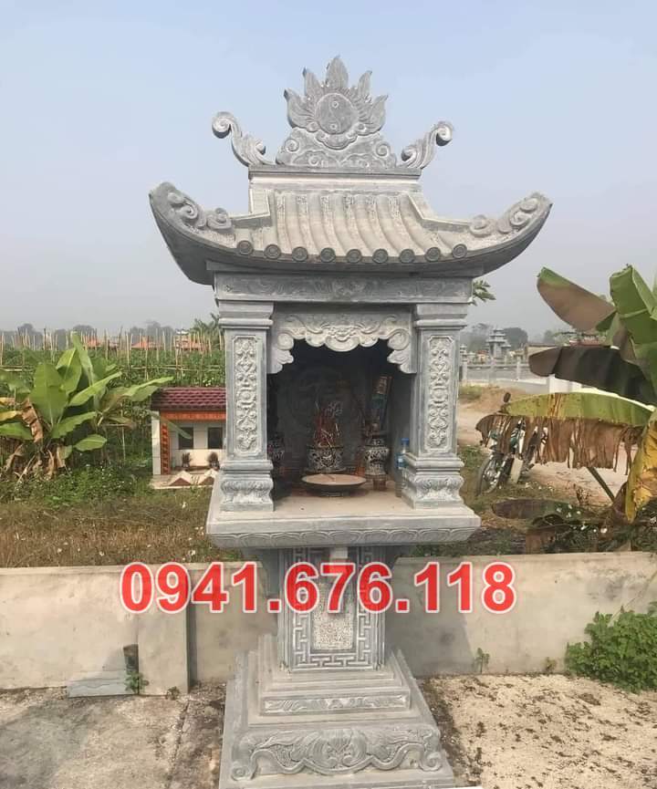 Miếu thờ bằng đá - miếu sơn thần linh bán phú thọ - cây hương am lầu