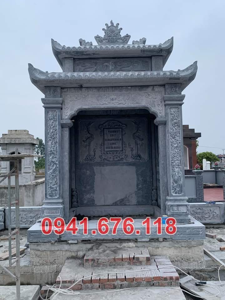 Miếu thờ bằng đá - miếu sơn thần linh bán phú thọ - cây hương am lầu