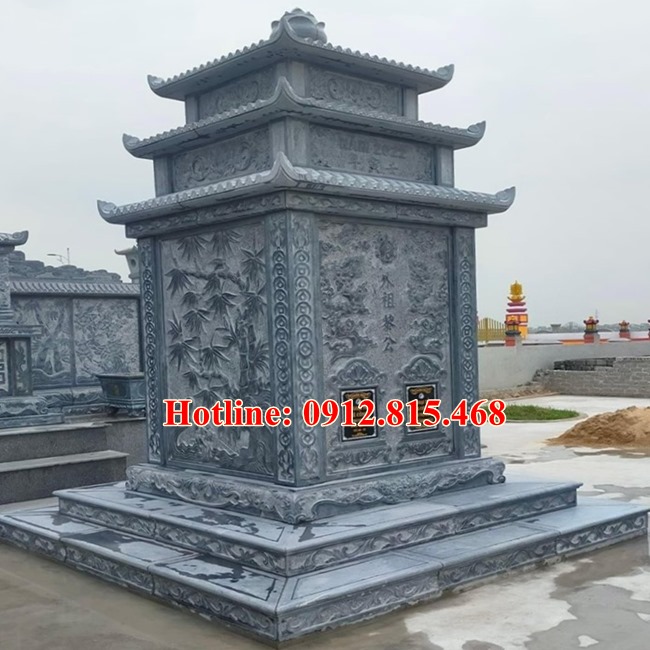 Xây nhà để tro cốt bằng đá tại Long An - 62 Mẫu nhà để tro cốt đẹp