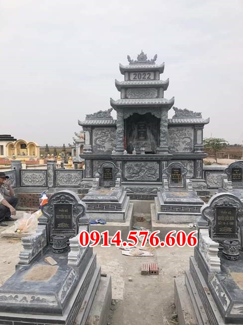 405 am thờ đá để tro cốt + nhà mồ song thân phu thê bán long an