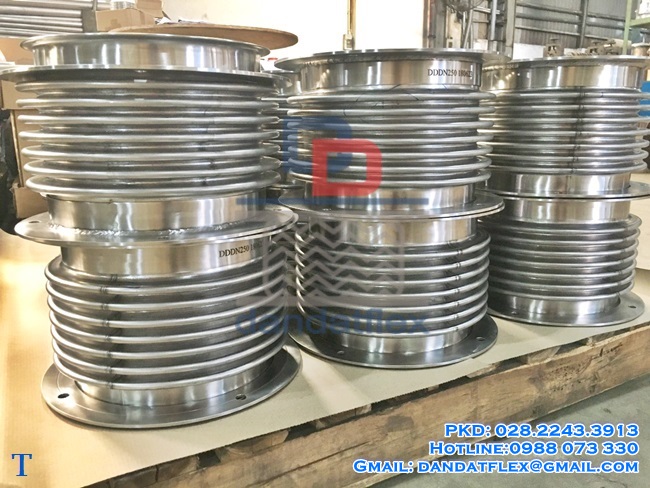 Khớp nối mềm kim loại,khớp nối mềm inox 316, khớp nối inox chống rung