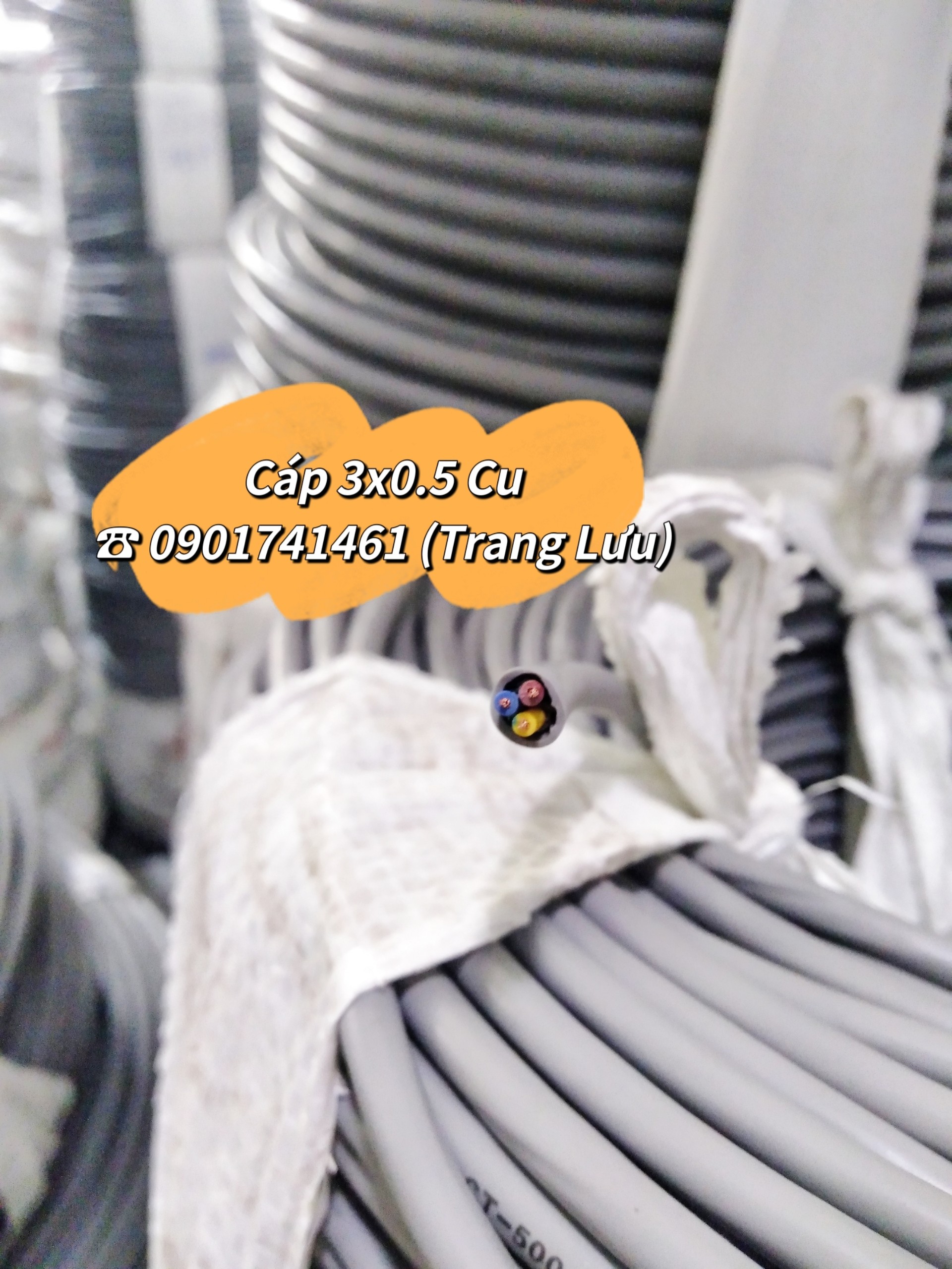 Cáp điều khiển 3 lõi có/ không chống nhiễu