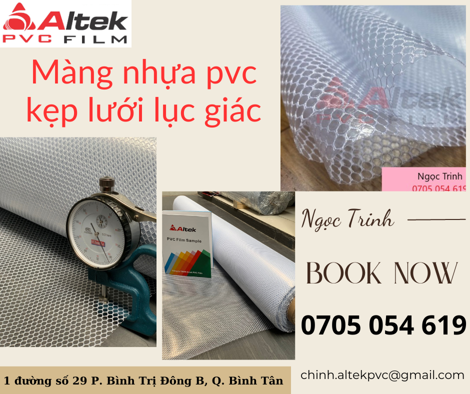 Màng nhựa PVC kẹp lưới lục giác giá rẻ tại TPHCM - giao hàng toàn quốc