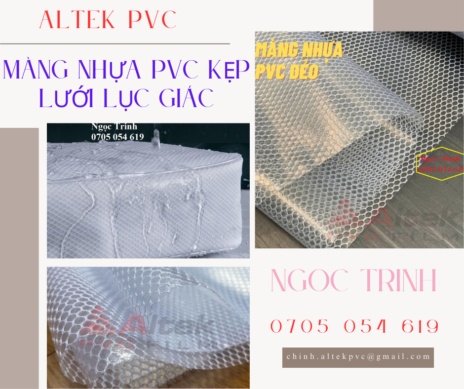 Màng nhựa PVC kẹp lưới lục giác giá rẻ tại TPHCM - giao hàng toàn quốc