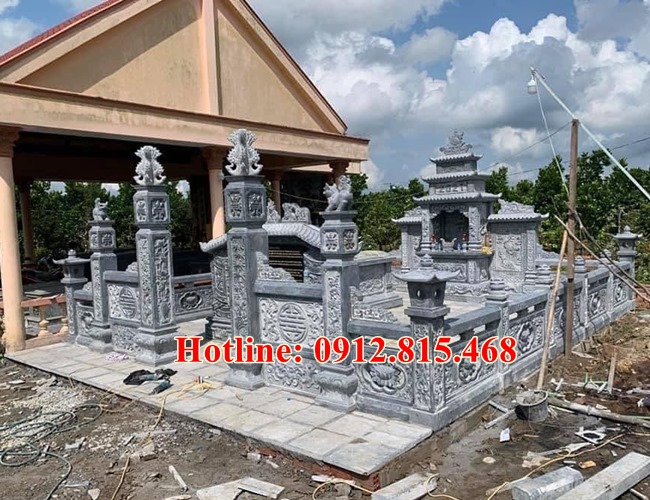 Lăng mộ đá đẹp bán tại Tuyên Quang 22 - Khu lăng mộ gia đình đẹp