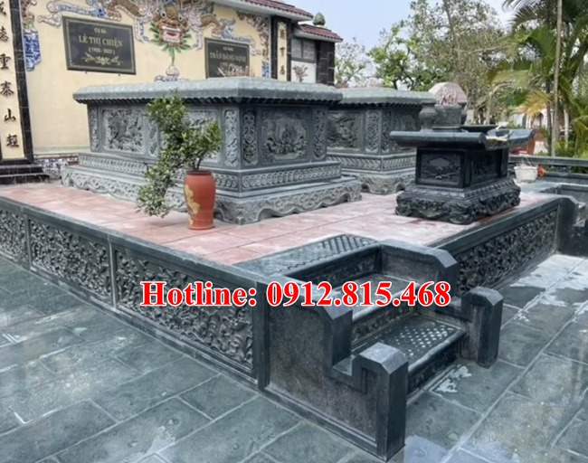 Mẫu mộ đá đôi đẹp bán tại Vĩnh Phúc 88 - Mộ đá đẹp tại Vĩnh Phúc