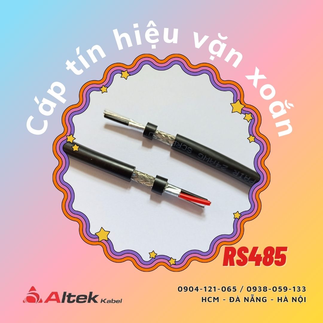 Cáp tín hiệu vặn xoắn chống nhiễu RS485 1pair / 2pair
