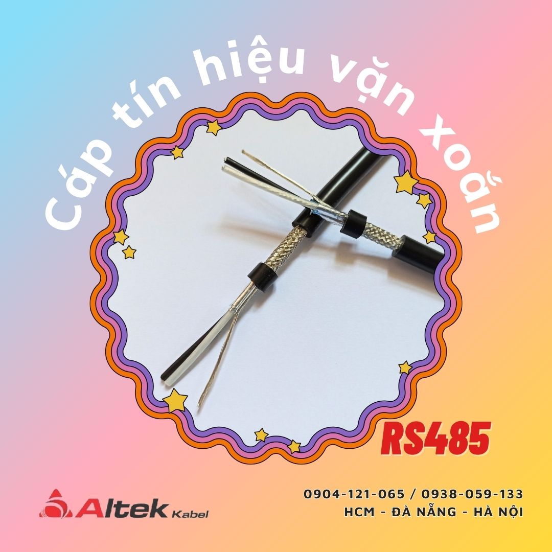 Cáp tín hiệu vặn xoắn chống nhiễu RS485 1pair / 2pair