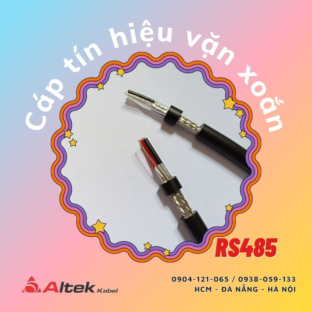 Cáp tín hiệu vặn xoắn chống nhiễu RS485 1pair / 2pair