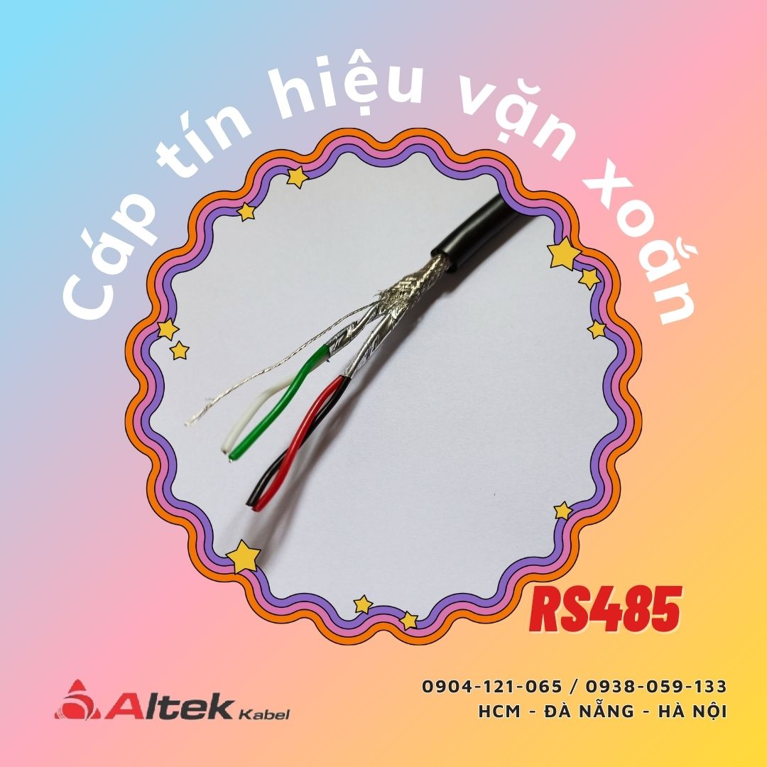 Cáp tín hiệu vặn xoắn chống nhiễu RS485 1pair / 2pair