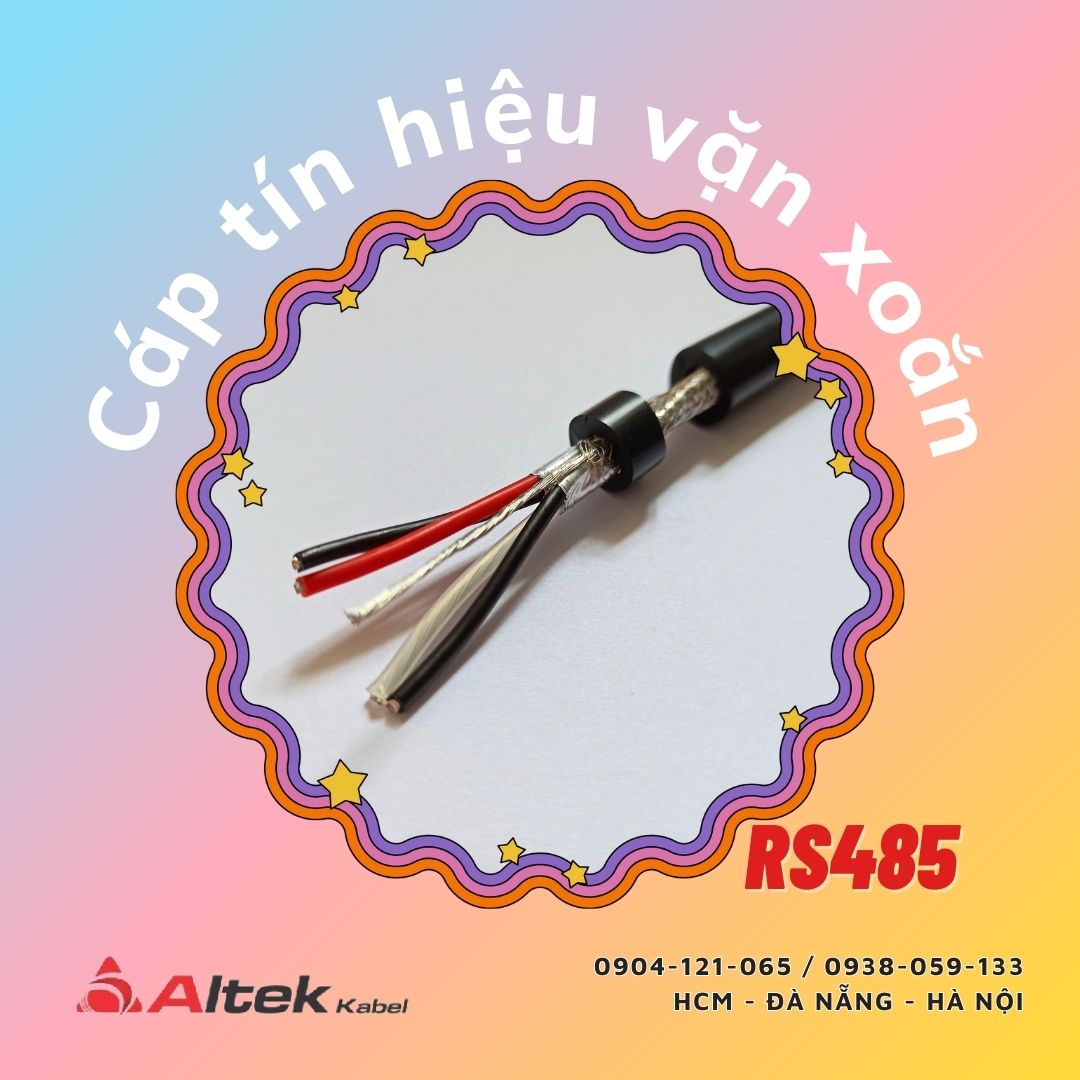 Cáp tín hiệu vặn xoắn chống nhiễu RS485 1pair / 2pair