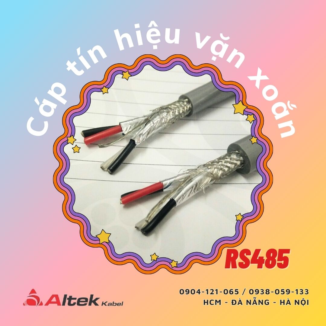 Cáp tín hiệu vặn xoắn chống nhiễu RS485 1pair / 2pair
