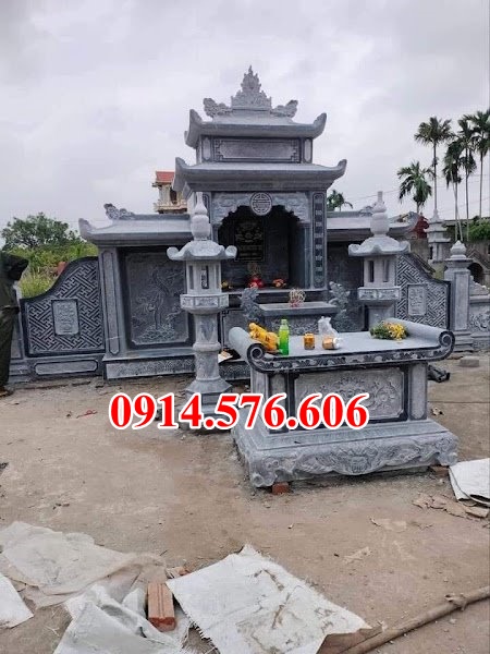 lăng thờ đá bán hà giang + củng, kỳ đài + cây hương am mếu thờ lăng mộ