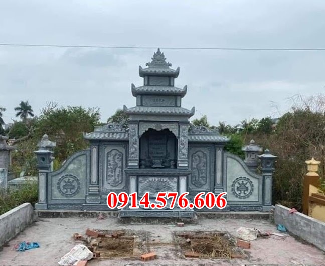 lăng thờ đá bán hà giang + củng, kỳ đài + cây hương am mếu thờ lăng mộ