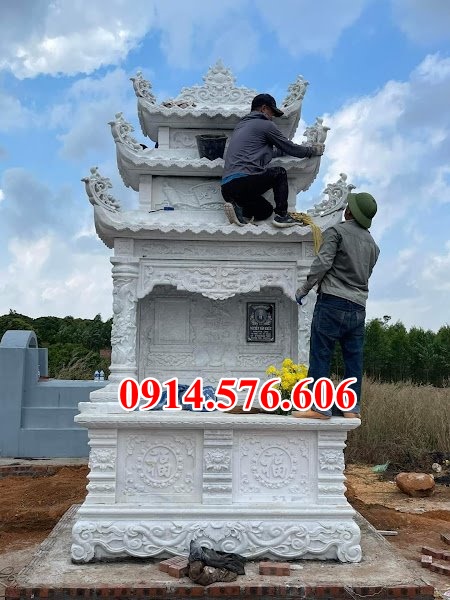 lăng thờ đá bán hà giang + củng, kỳ đài + cây hương am mếu thờ lăng mộ