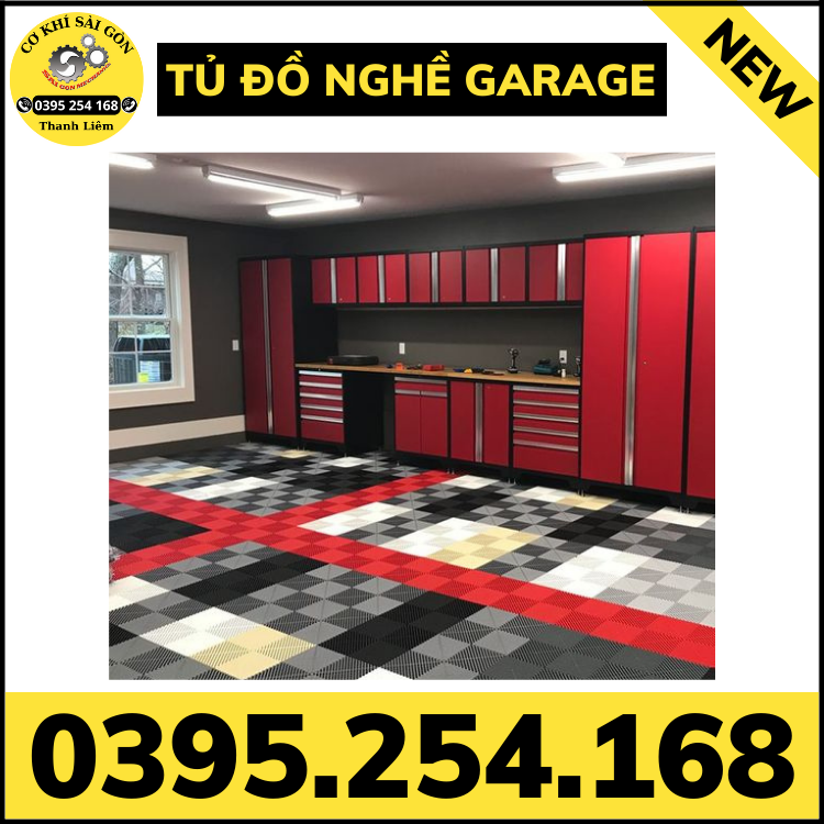 Tủ đựng đồ nghề sử dụng trong garage ô tô