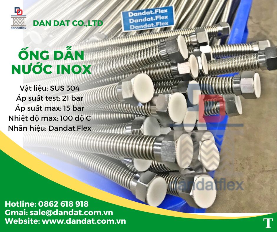 Dây  mềm inox dẫn nước cho vòi sen, dây nước ruột gà inox,day dan nuoc
