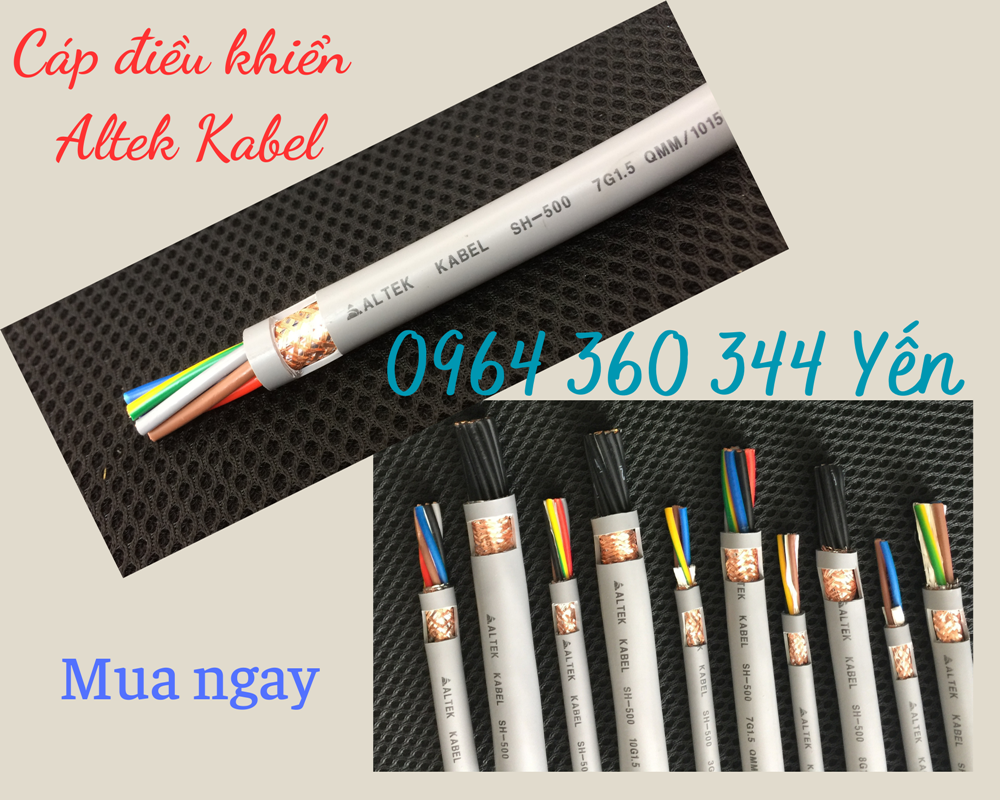 Cáp điều khiển 1.5mm không lưới Altek Kabel