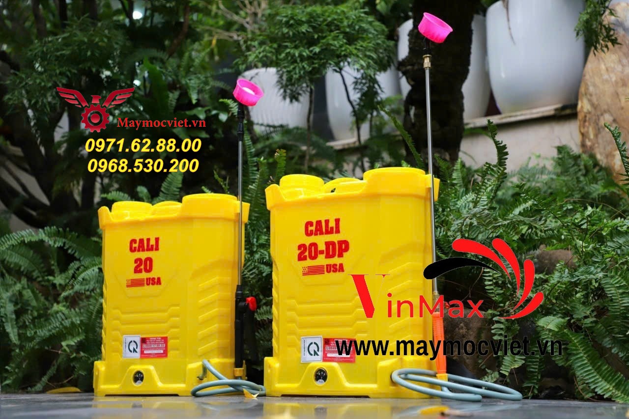 Phân phối máy phun thuốc chạy acquy 2 bơm siêu khỏe CALI 20DP