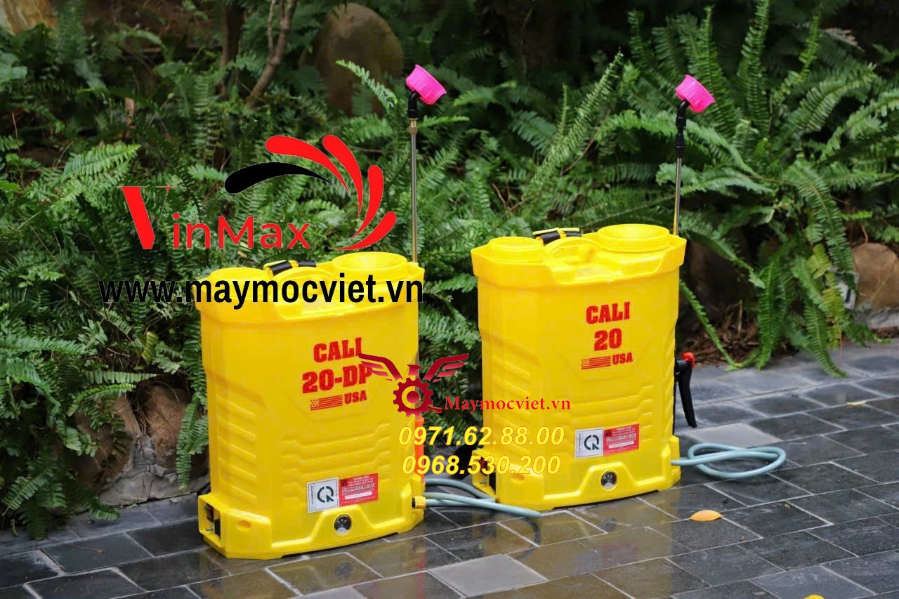 Phân phối máy phun thuốc chạy acquy 2 bơm CALI 20DP