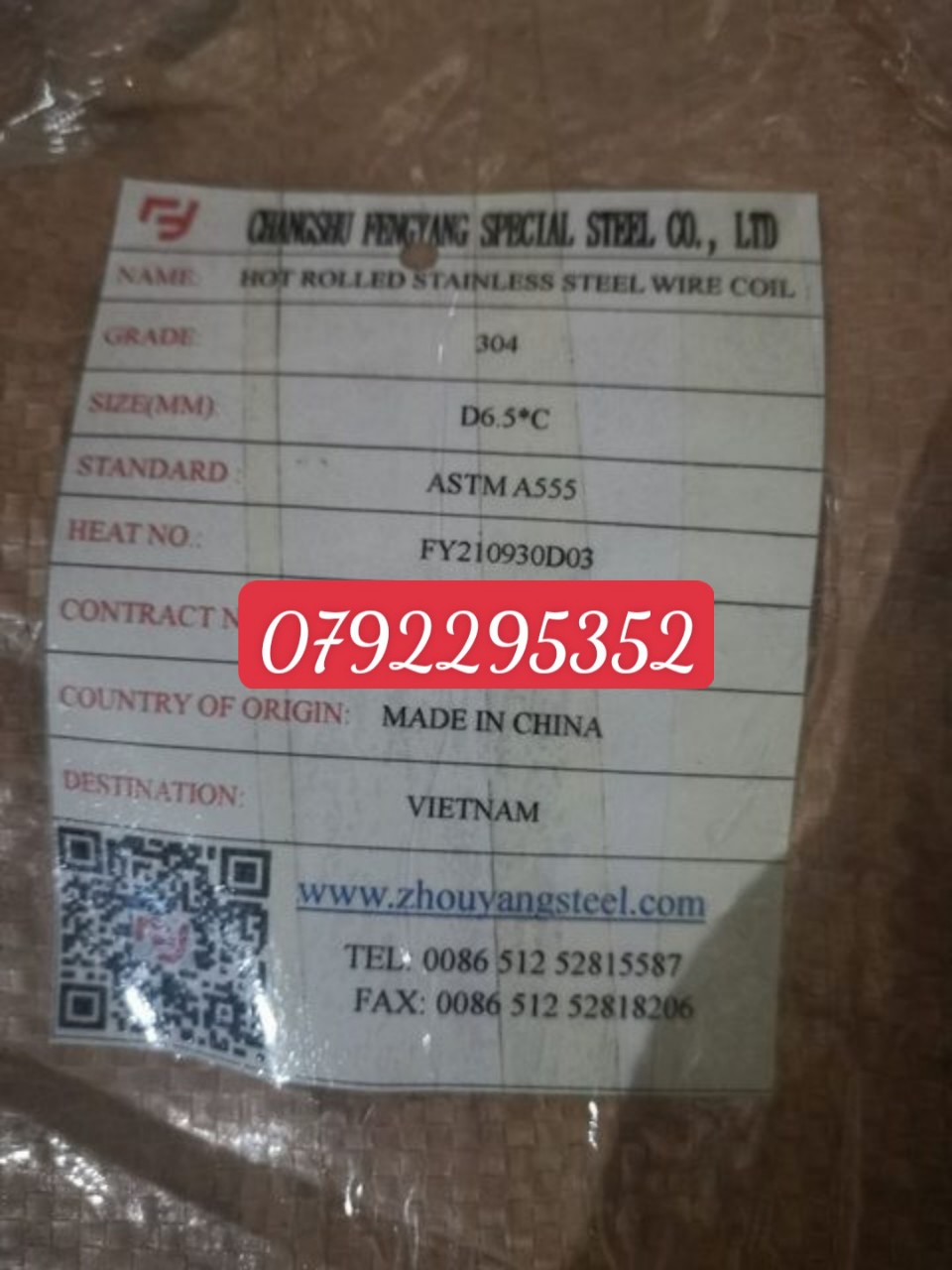 DÂY INOX SUS304, 201, D669, 1.4020,.