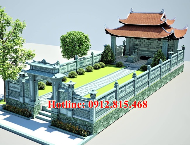 Mẫu nhà mồ đẹp tại Bình Dương - Xây nhà mồ để tro cốt tại Bình Dương