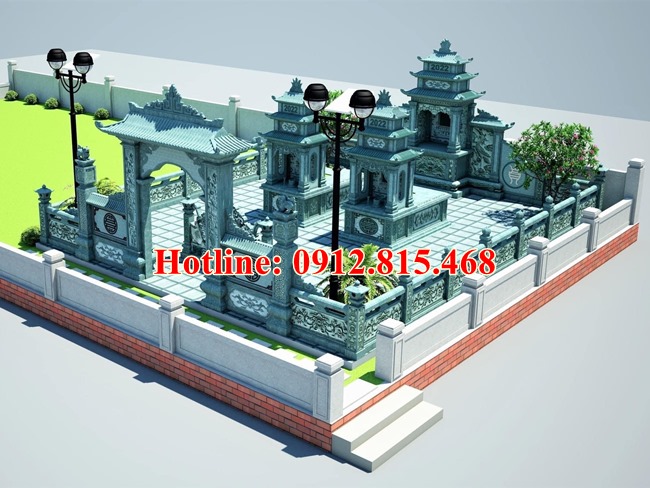 Khu nhà mồ thiết kế đẹp - Khu nhà mồ Miền Tây xây để thờ tro cốt