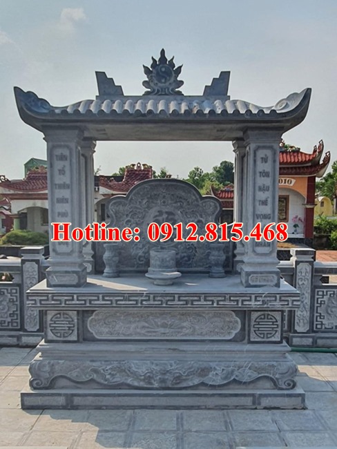 Mẫu lăng thờ đá đẹp bán tại Huế - Am thờ thần linh nghĩa trang tại Huế
