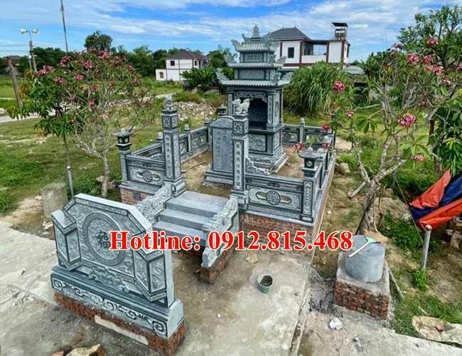 Mẫu lăng thờ đá đẹp bán tại Huế - Am thờ thần linh nghĩa trang tại Huế