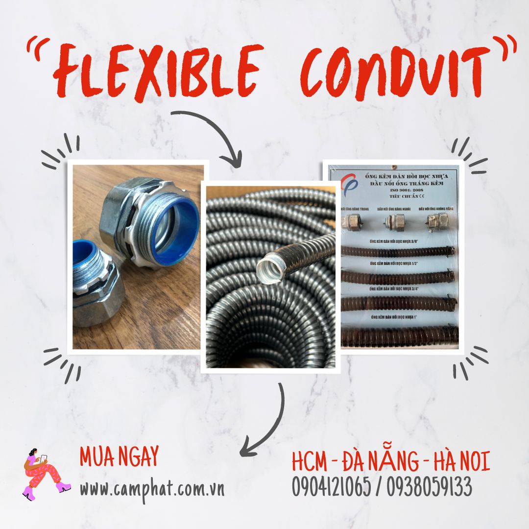 Ống ruột gà lõi thép bọc nhựa PVC / Gía Cạnh Tranh