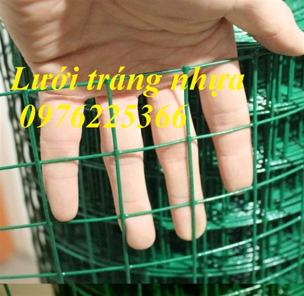 Lưới thép bọc nhựa - Lưới sắt bọc nhựa ô vuông 1cm