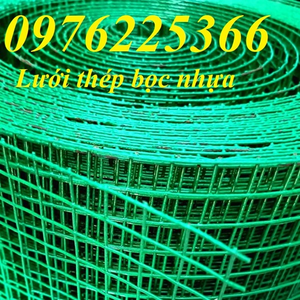 Lưới thép bọc nhựa - Lưới sắt bọc nhựa ô vuông 1cm