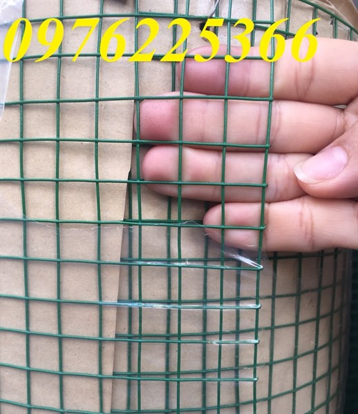 Lưới thép bọc nhựa - Lưới sắt bọc nhựa ô vuông 1cm
