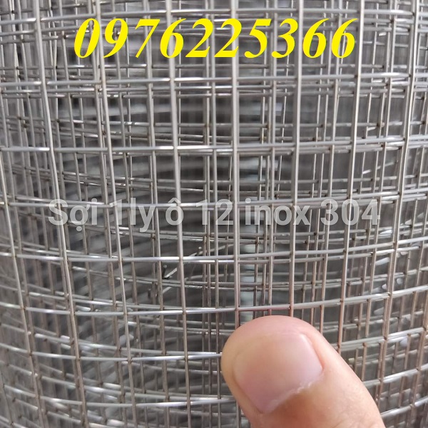 Lưới inox 304 `hàn ô vuông ,lưới hàn inox 304