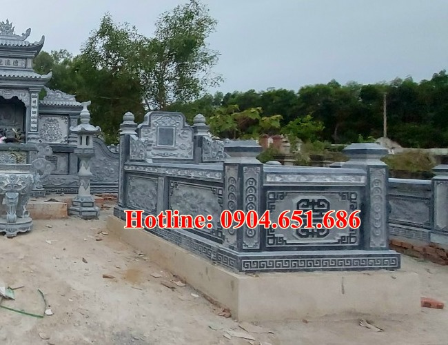 Mộ đá hung táng - Xây sẵn mẫu mộ hung táng đẹp chuẩn phong thủy