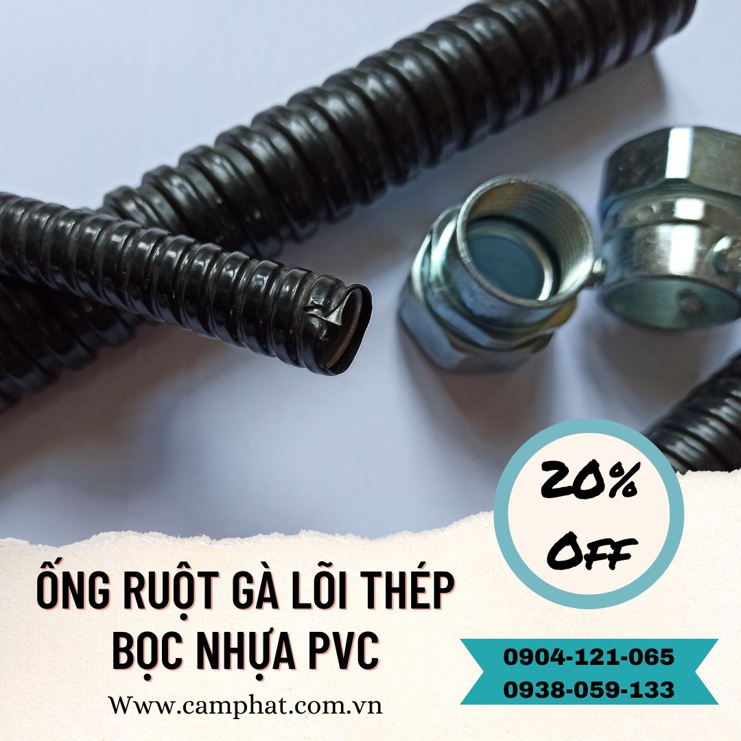 Ống ruột gà lõi thép phi 2 inch (ID 51 - OD 63)